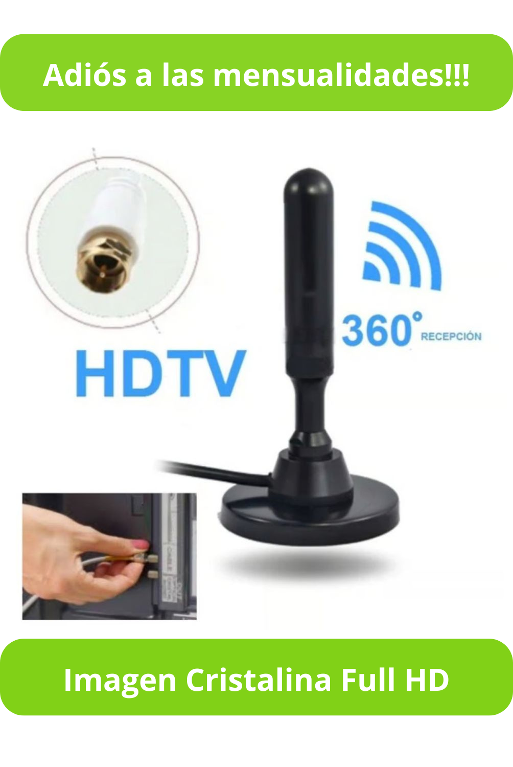 Antena TV Digital HD Televisión Abierta