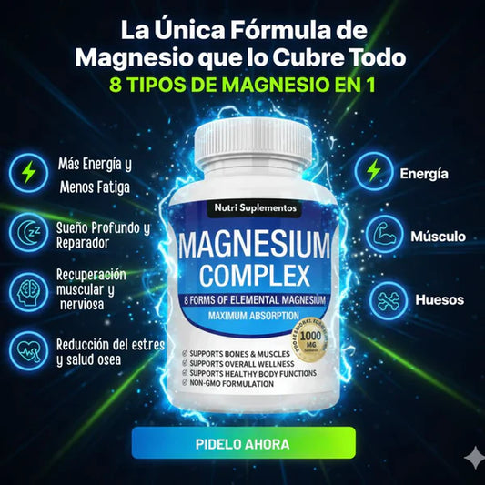 Magnesium Complex Premium: El poder de 8 tipos de magnesio en una sola cápsula